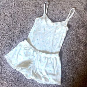 Polka dot England pajama set. Shorts and camisole